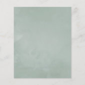 Silver Sage Geometric Eucalyptus Wedding Invite Flyer (Achterkant)