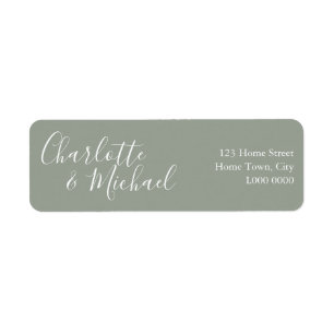Silver Sage Signature Address Label
