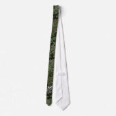 Silver Sagittarius Sign on Woodland Digital Camo Stropdas (Achterkant)