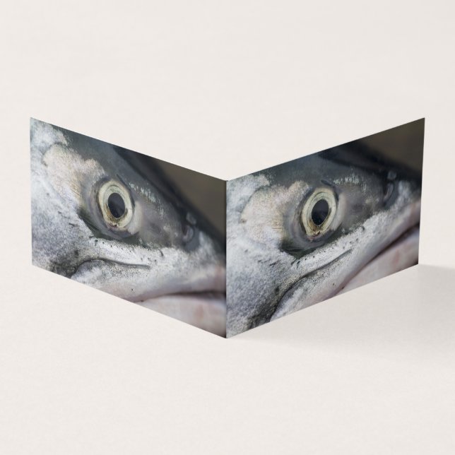 Silver Salmon Face Kaart (Buitenkant)