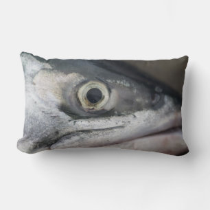 Silver Salmon Face Kussen