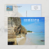 Silver Sands Beach, Trelawny, Jamaica Briefkaart (Voorkant / Achterkant)