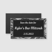 Silver Satin sparen de Magnet van de Datum (Voorkant / Achterkant)