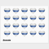 Silver Save the Date Royal Blue Wedding Seal Hart Sticker (Vel)