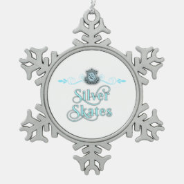 Silver Schaatsen Ornament