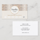 Silver Sequin Hair Salon 6 Punch Loyalty (Voorkant / Achterkant)