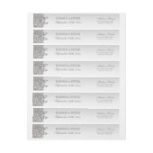 Silver Sequins Bow Wedding Wraparound (Vel)