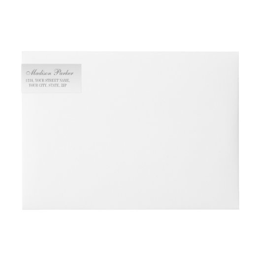 Silver Sequins Bow Wedding Wraparound (Voorkant)