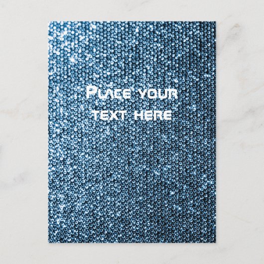 Silver Sequins Briefkaart (Voorkant)