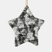 Silver Sequins Keramisch Ornament (Rechts)