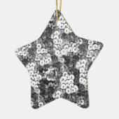 Silver Sequins Keramisch Ornament (Links)
