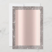 Silver Sequins Roos Gold 50e verjaardag Kaart (Achterkant)