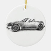 Silver Shadow MX5 Keramisch Ornament (Voorkant)