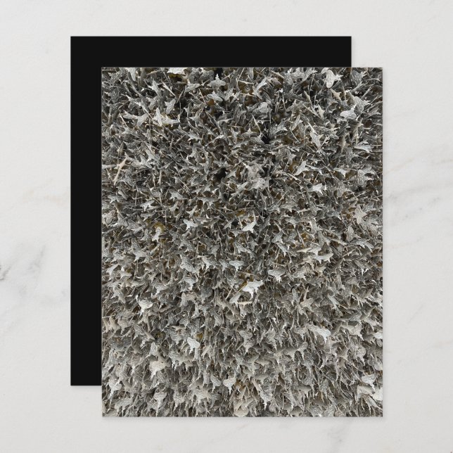 Silver Shaggy Labels Scrapbook Paper (Voorkant / Achterkant)