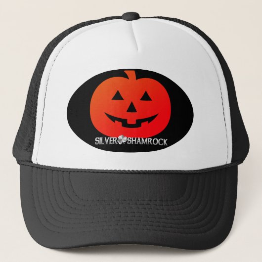 Silver Shamrock Jack O'Lantern Trucker Pet (Voorkant)