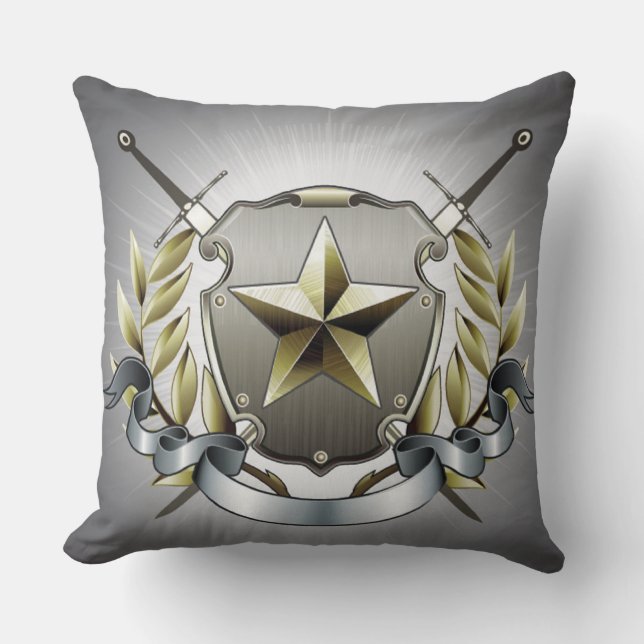 Silver Shield Pillow Kussen (Voorkant)