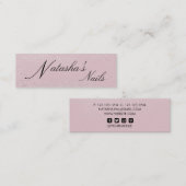 Silver Shimmer Dust and Roze Visitekaartje (Voorkant / Achterkant)