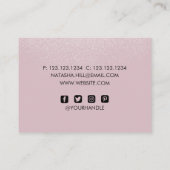 Silver Shimmer Dust and Roze Visitekaartje (Achterkant)