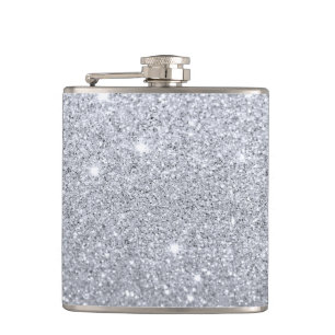 Silver Shimmer Flask Heupfles