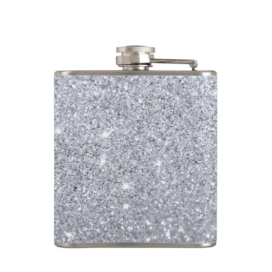 Silver Shimmer Flask Heupfles (Achterkant)