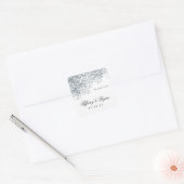 Silver Shimmer Licht Douche Favor Stickers (Envelop)