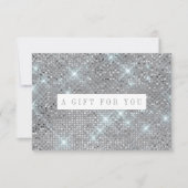 Silver Shimmer Marble Gift Certificate (Voorkant)