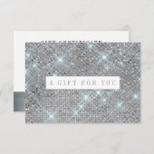 Silver Shimmer Marble Gift Certificate (Voorkant / Achterkant)