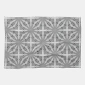 Silver Shine GeoSquare Pattern Kitchen Tea Cloth Theedoek (Horizontaal)