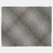 Silver Shiny Glitter Fleece Deken (Voorkant (Horizontaal))