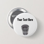  Silver Shot Glass Button (Voorkant /achterkant)