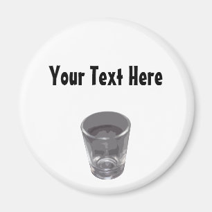  Silver Shot Glass Magnet Magneet