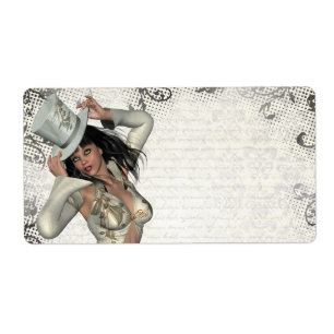 Silver showgirl etiket