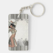 Silver showgirl sleutelhanger (achterkant)