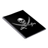 Silver Skull en Crossed Swords Notitieboek (Rechterzijde)