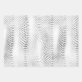 Silver Snake Print Inpakpapier Vel (Voorkant)