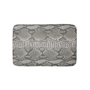 Silver Snake Skin Bath Mat