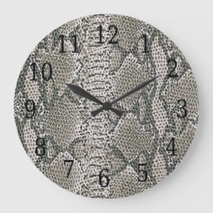 Silver Snake Skin  Grote Klok
