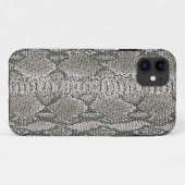 Silver Snake Skin iPhone 5G Hoesje (Achterkant (horizontaal))