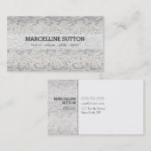 Silver Snake Skin Visitekaartje (Voorkant / Achterkant)