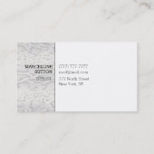 Silver Snake Skin Visitekaartje (Achterkant)