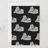 Silver Sneaker Ball Birthday Uitnodiging (Achterkant)