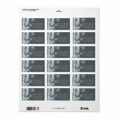 Silver Sneeuwvlokken Ornamenten Kerstmis Etiket (Full Sheet)