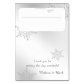 Silver Sneeuwvlokken Zittende Kaart (Voorkant)