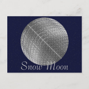 Silver Snow Moon Briefkaart