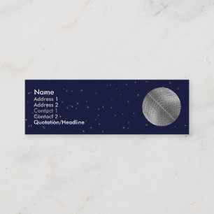 Silver Snow Moon Mini Visitekaartje