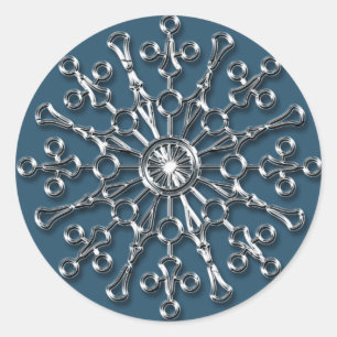 Silver Snowflake 2 - Autocollants de vacances
