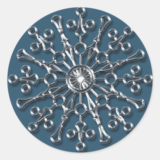 Silver Snowflake 2 - Autocollants de vacances (Devant)