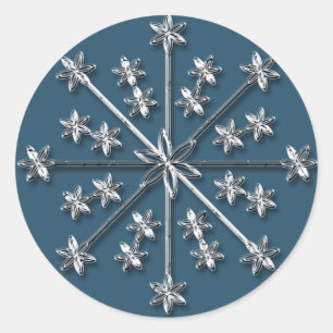 Silver Snowflake 4 - Autocollants de vacances