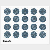 Silver Snowflake 4 - Vakantische stickers (Vel)