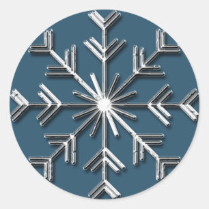 Silver Snowflake 6 - Autocollants de vacances